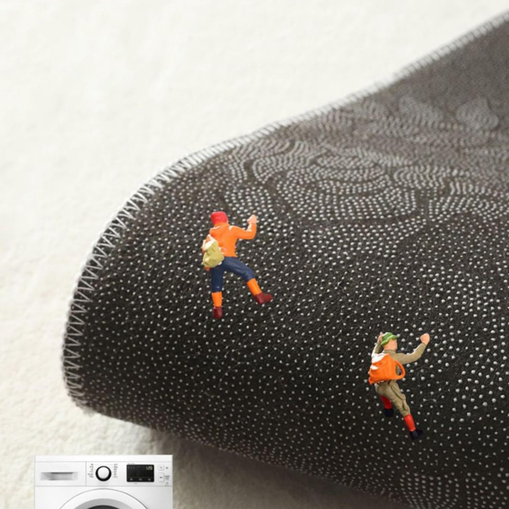 Amazon | ドット柄 ラグマット カーペット 大判 長方形 80x120cm